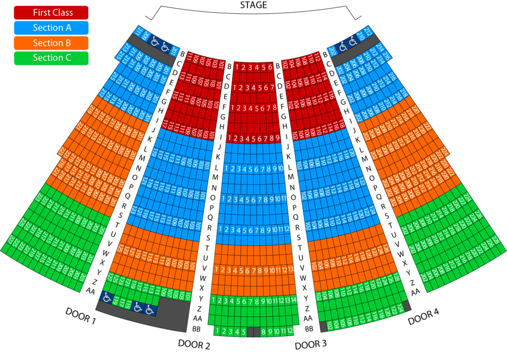 Seating Chart Performance Riverside